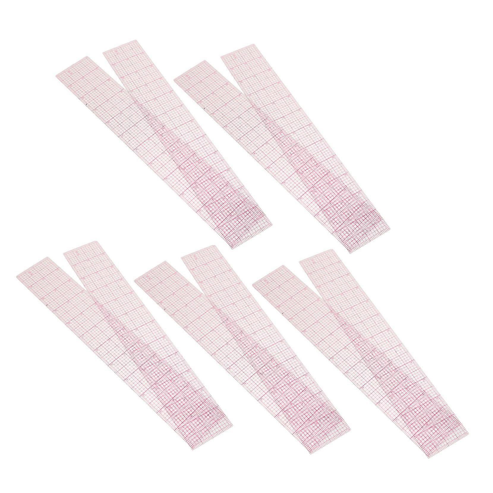 10pcs Clear PVC Quilting Rulers Bendable Sewing Measuring Tools for Tailors Clothing Pattern Making