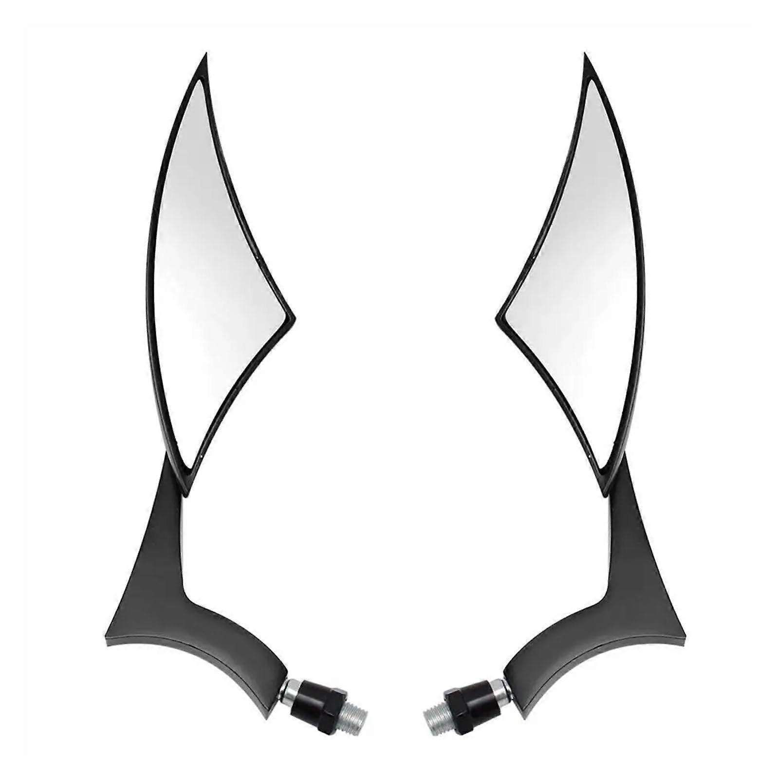 Motorcycle Rear View Mirrors Chrome WideAngle for Cruiser Chopper Dyna Street Bob Universal