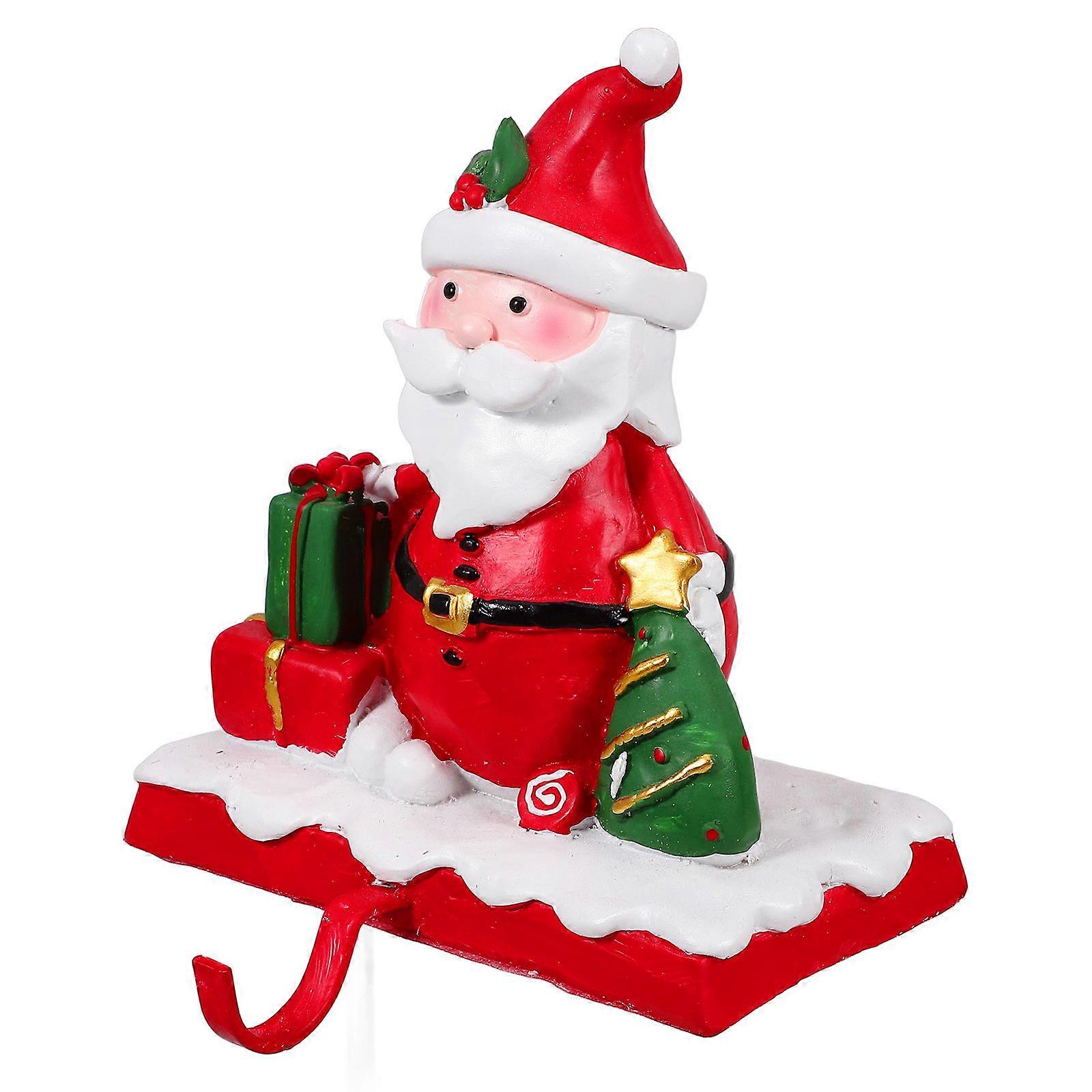 Santa Claus Christmas Stocking Holder Hook for Hanging
