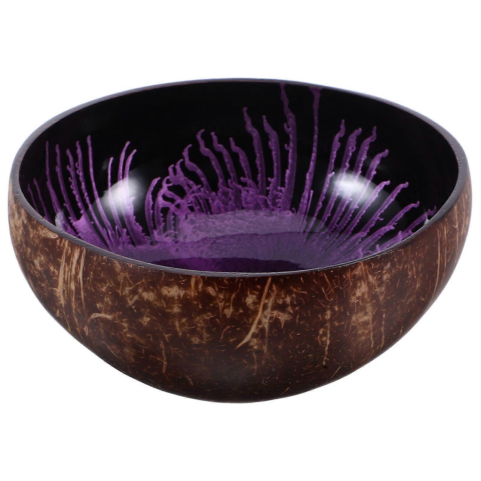 Natural Coconut Shell Bowl for Decorative Candy Dish Entryway Use