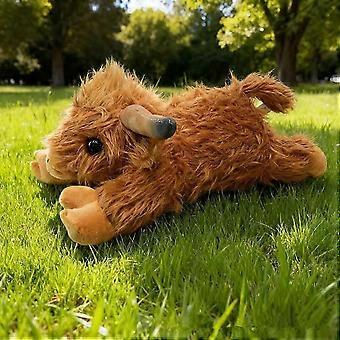 53cm Highland Cows Stuffed Animals, Cute Fluffy Highland Cow Plush Toy, Realistic Highland Cattle Plush Decor Birthday Gift for Kids Baby Girls Boys