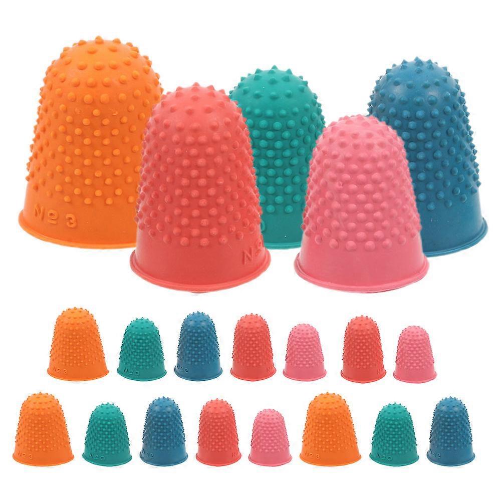 Rubber Finger Tips for Hot Glue Projects with 20Pcs Reusable Protectors