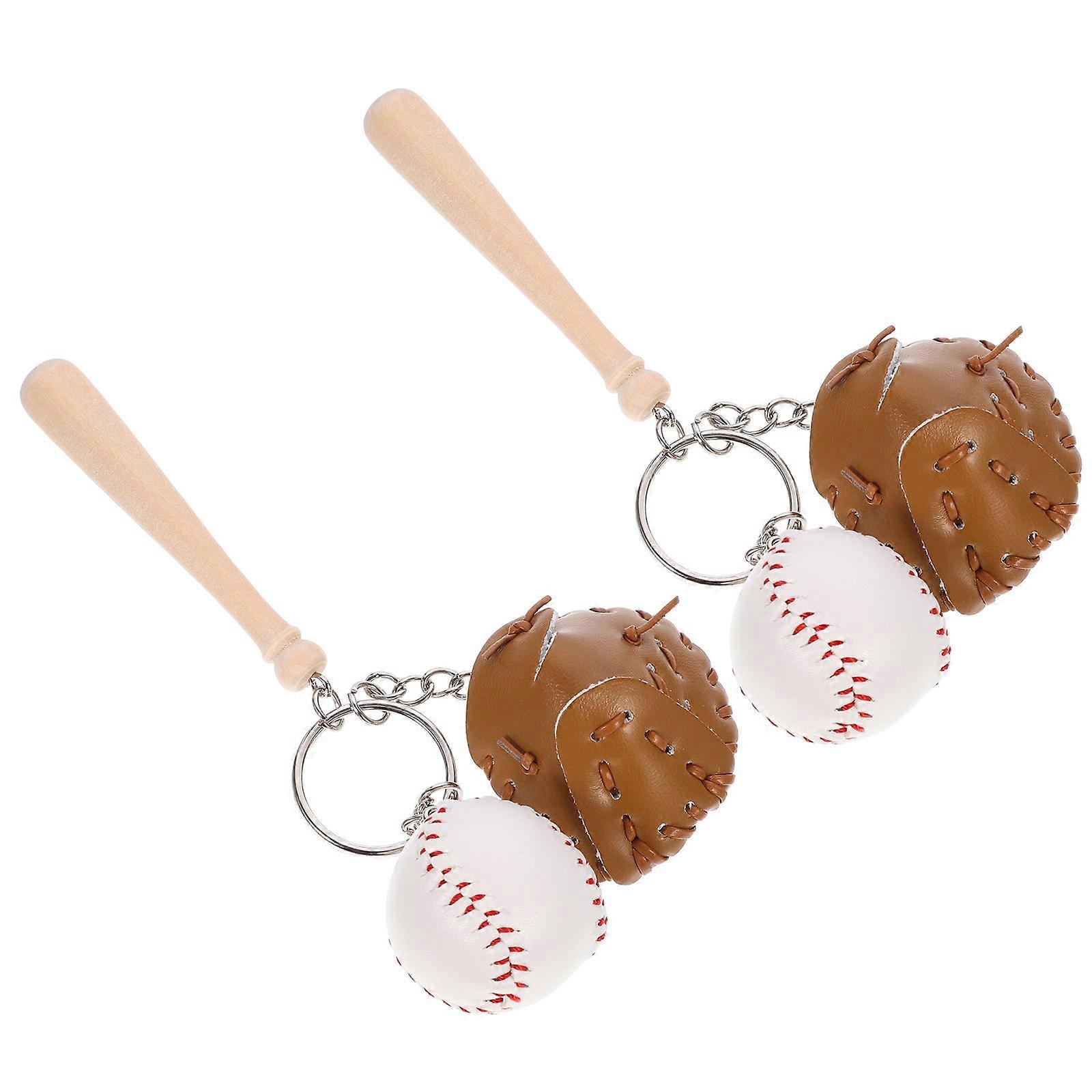 Baseball Keychains Decorative Softball Keychains for Decoration 6Pcs Stylish Design