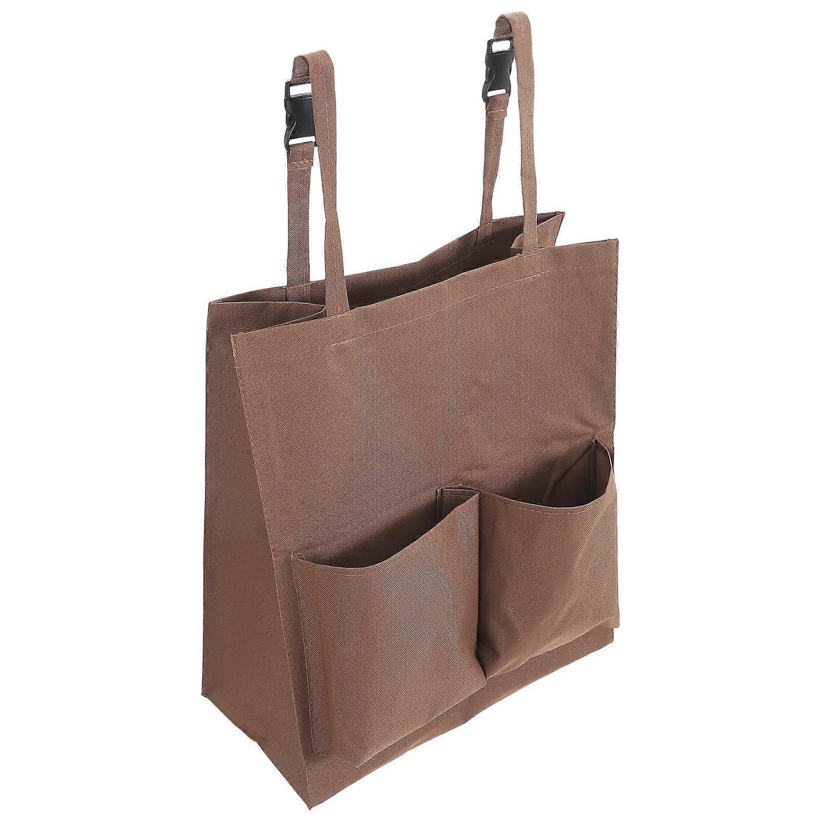 Coffee Janitorial Cart Bag for Trash Collection and StorageCompatible with Cleaning Carts 13.5 x 19.2 inches