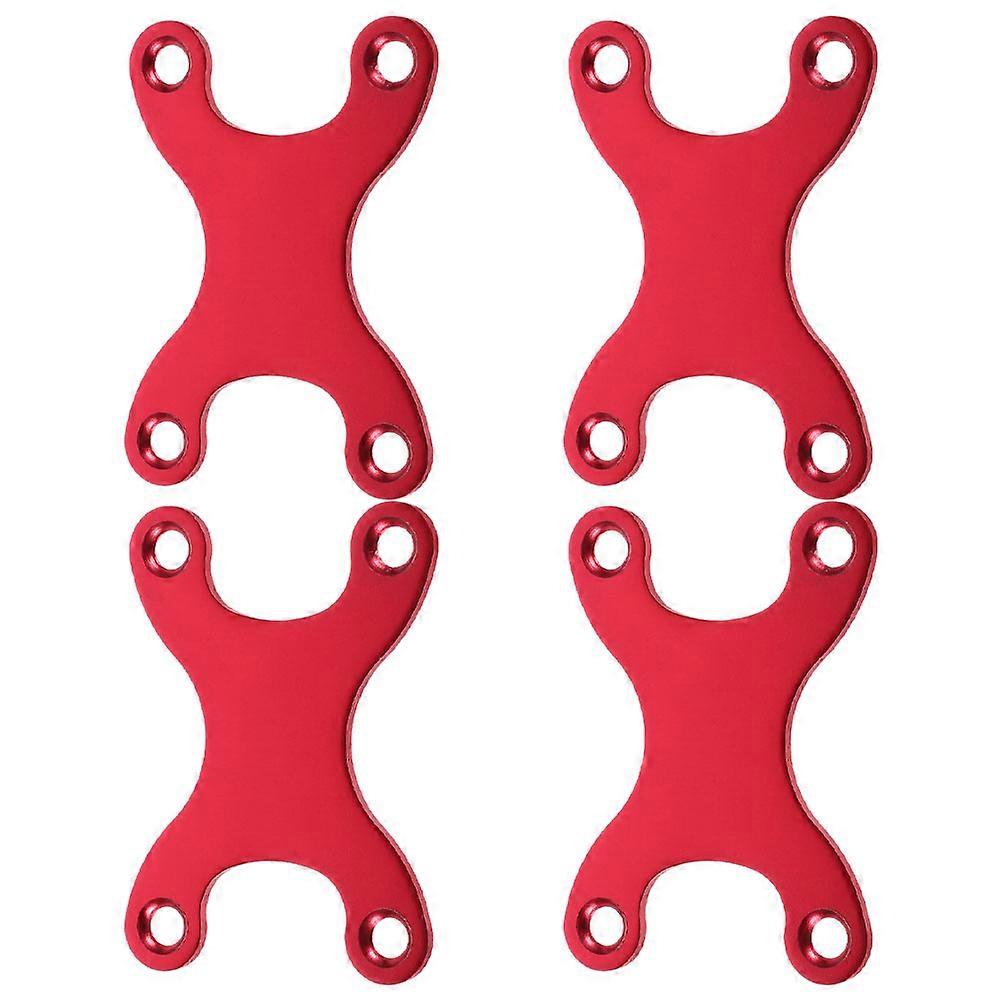 Aluminum Skateboard Fixing Tools with Ergonomic Design for Use 4Pcs Red