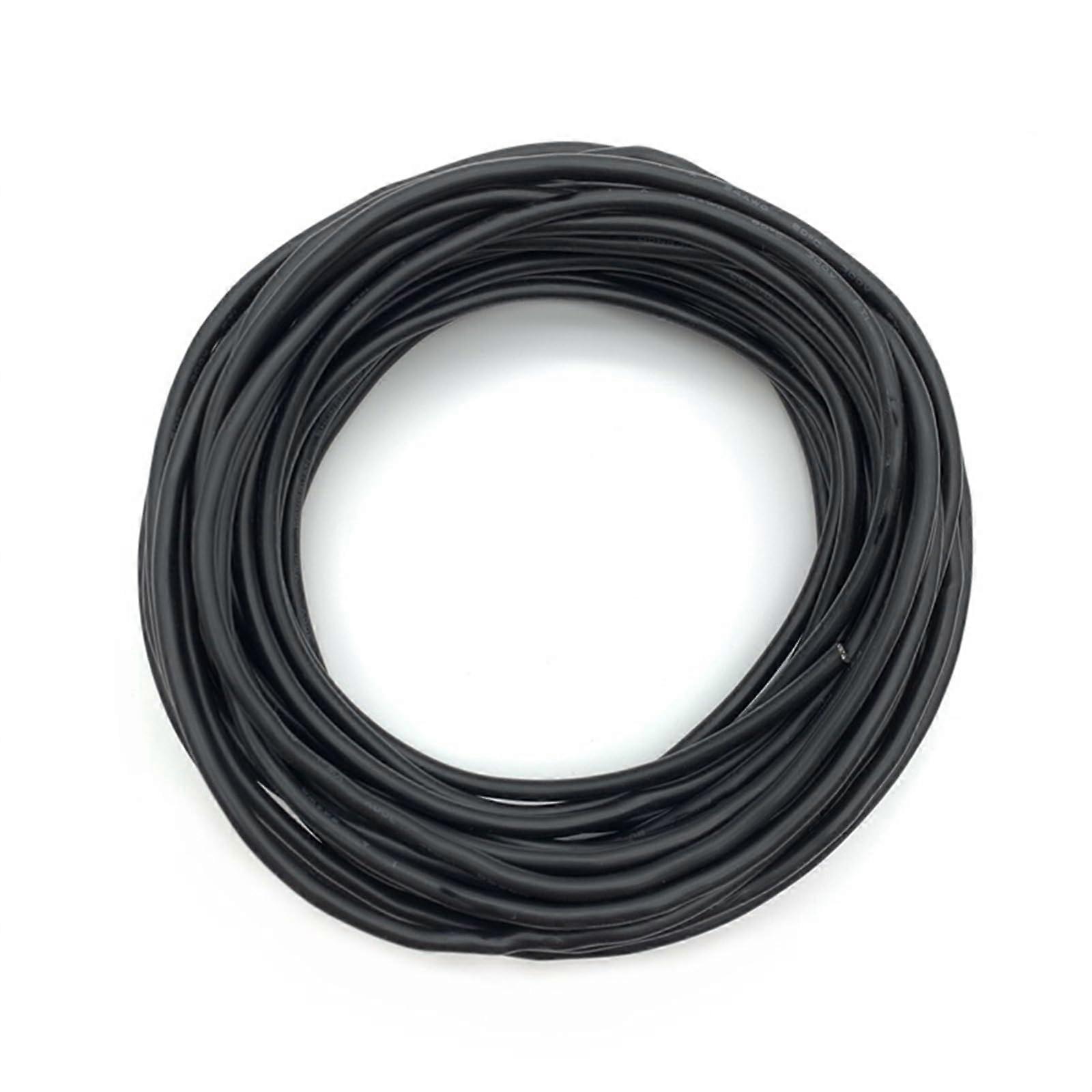 Trunking Solid 5/10M Copper Signal Control Cable, 28AWG UL2547 Shielded Loom, 27 Cores Headphone Wire, Black 10M