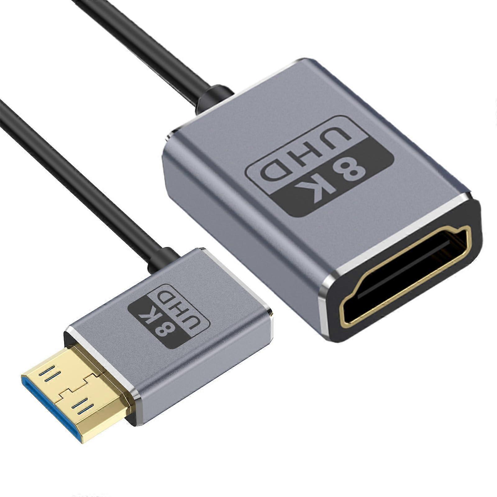 Speed 48Gbps Coaxial Cable For Tablet And Projectors Thin Design Left Head Connector Easy Storage Video Transfer