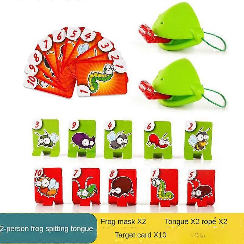 Lizard Mask Waving Tongue Licking Card Children's Desktop Game Parent-child Interaction Fun Game Family Gathering Game