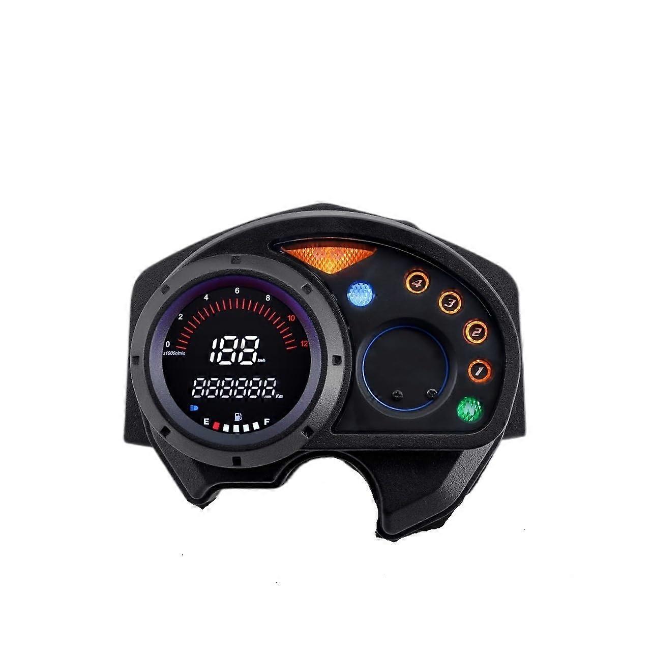 Digital Motorcycle Speedometer and Odometer Compatible with XRM110 RS125, LCD Multifunction Display