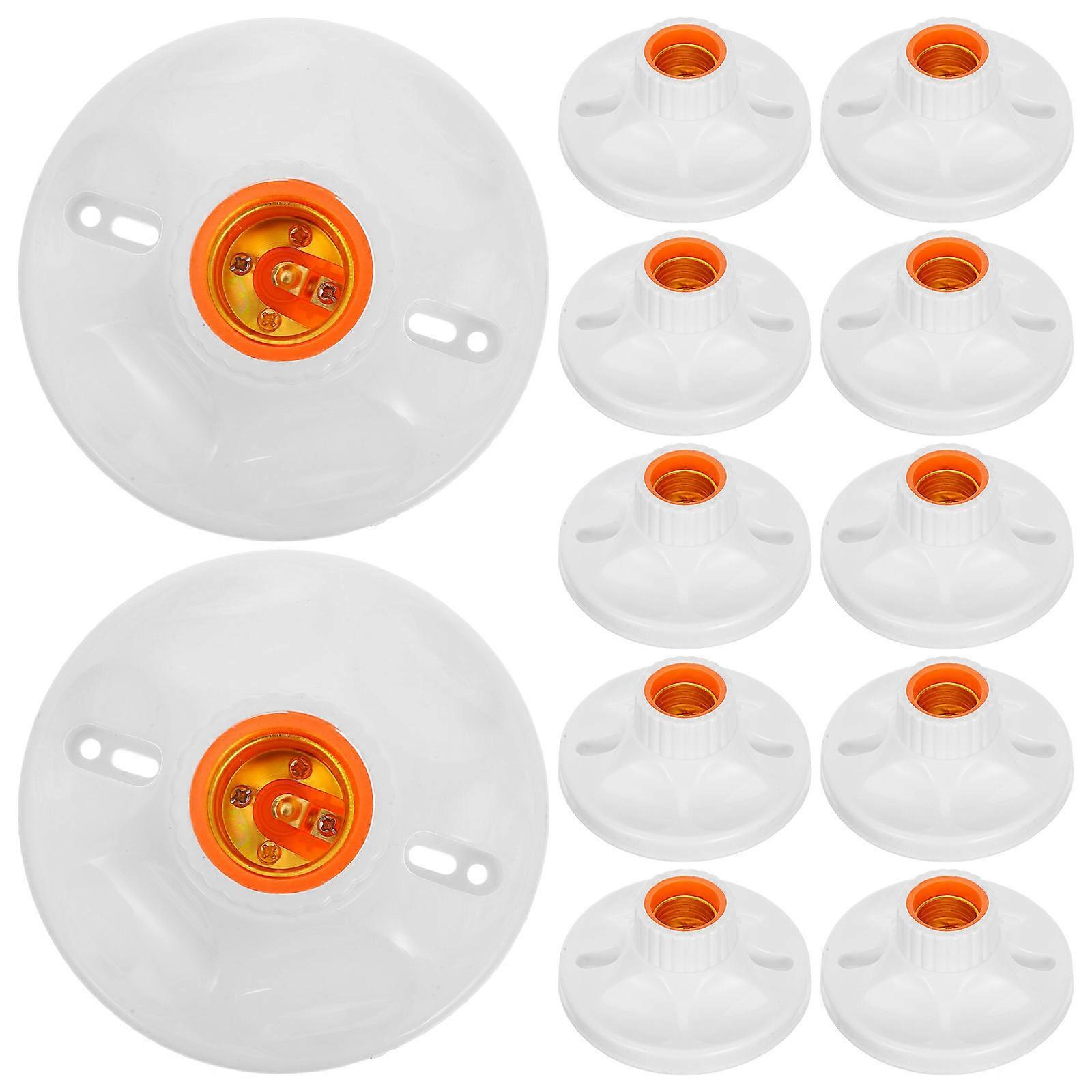 E27 Screw Light Socket for Lamp Replacement 24Pcs Indoor Lamp Base Daily Use