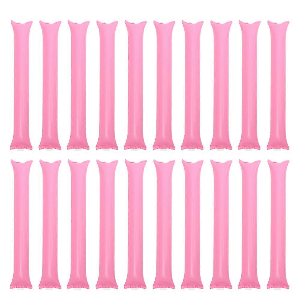 Inflatable Cheer Sticks for Noise Making 50Pcs Pink Plastic Boom Sticks