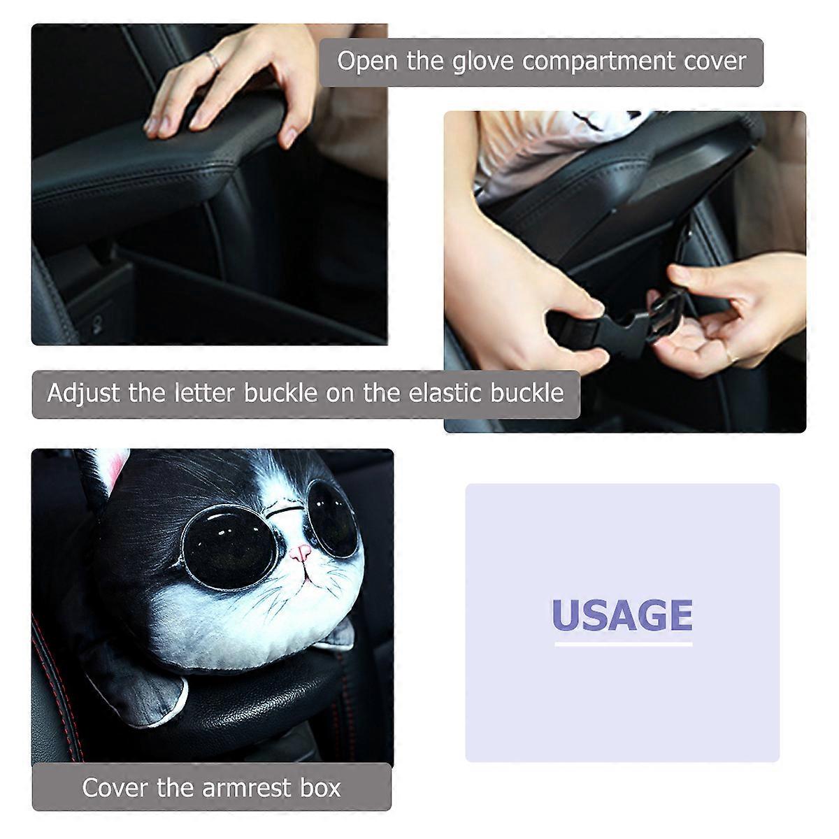 Cat Tissue Box Adorable Container for Daily Use with 3D Cartoon Shape