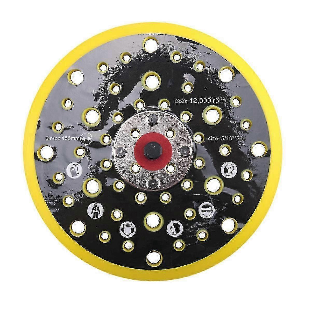150mm 5/16 Thread 52 Hole Loop Backing Pad Compatible with Mirka Edition 25-26