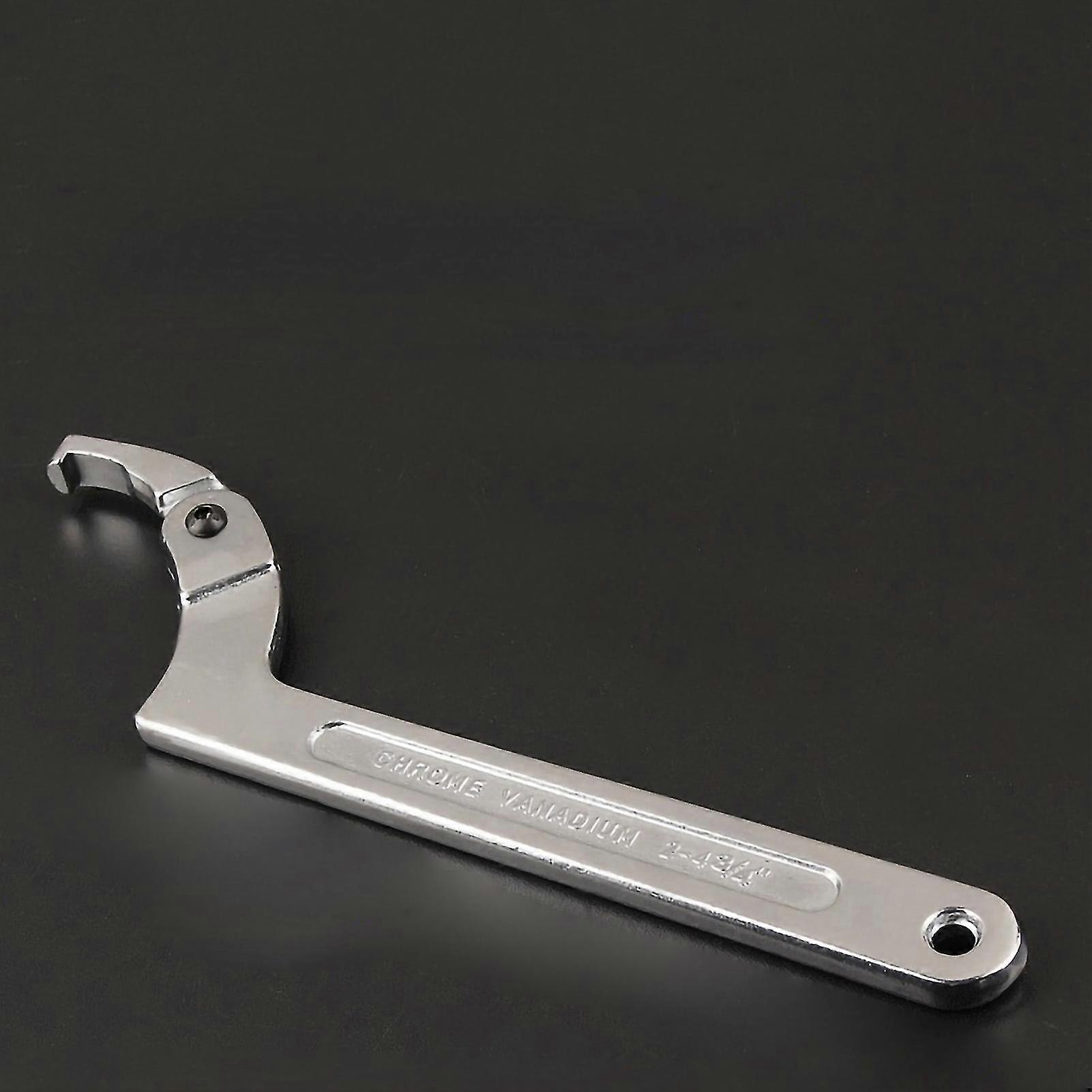 Multifunctional Hook Wrench Adjustable C Shape Movable Head Spanner Hand Repair Tool 25-26
