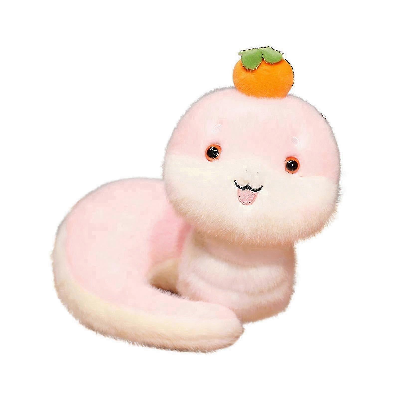 Plush snake, stuffed animals, doll, decorative, home decor, cute snake plush toy, warm, for kids, boys, girls, pink 25-26