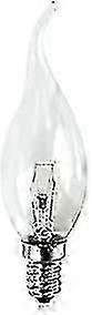 10 Pack E14 SES Flame Tip Candle Bulbs 25W Clear 240V