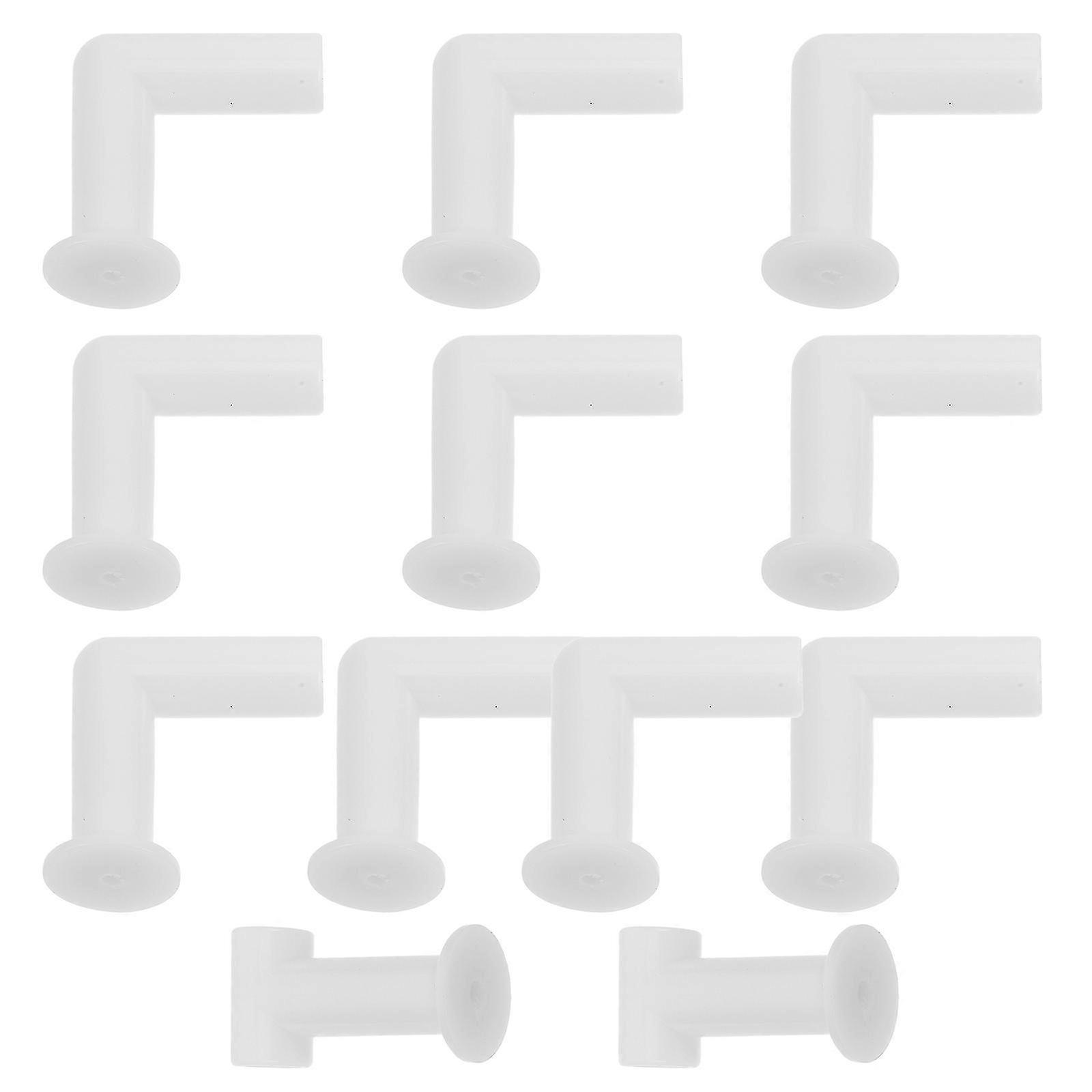 Plastic Handrail Connector for Connecting Rail Connector 24Pcs Beige Adapter