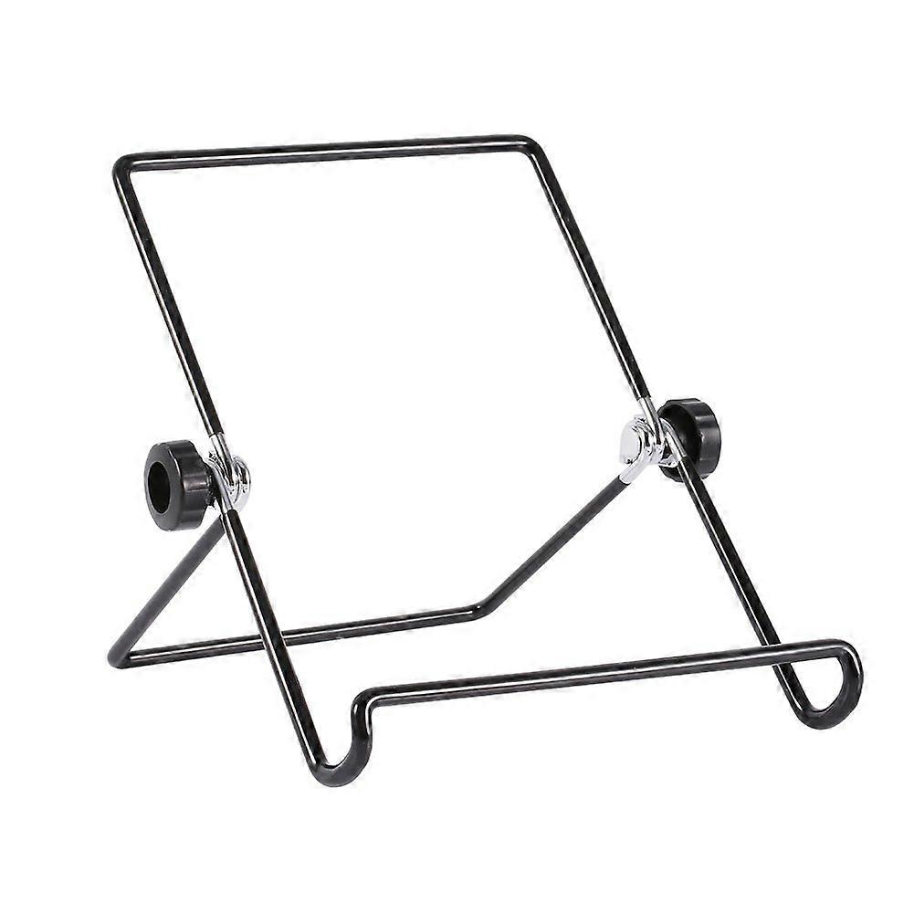 Adjustable Tablet Stand Metal Foldable Holder with MultiAngle and AntiSlip Design Black L