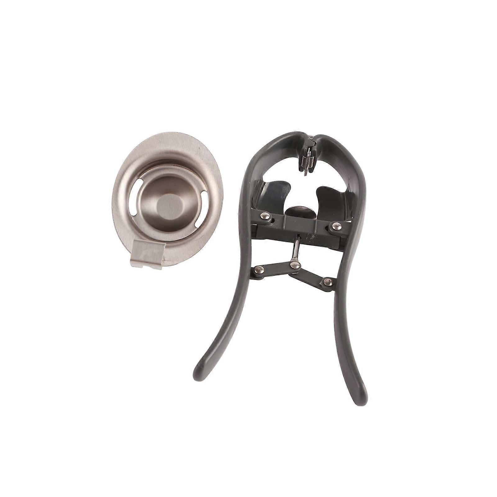 Stainless Steel Egg Cracker with Separator Tool for Quick Eggshell Opening and Effortless Cooking