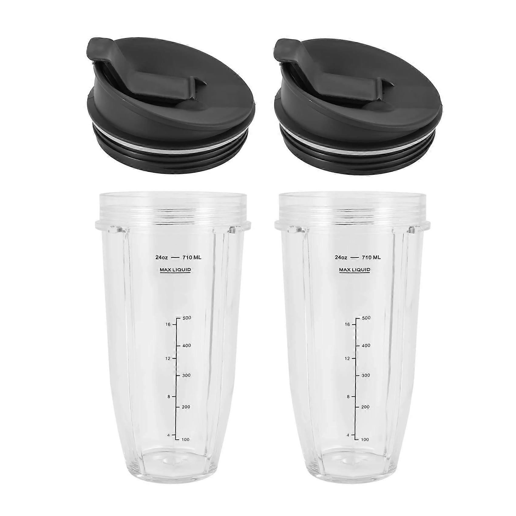 24oz Replacement Cup with Spout Lid for Nutri Ninja BL450 BL456 BL480 Durable Blender Accessory