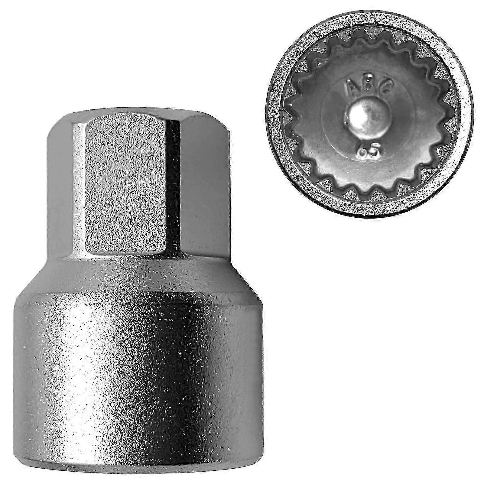 Porsche Wheel Lock Nut Key Replacement, 65 Thin-Walled Anti-Theft Lug Nut Socket Adapter Removal Tool
