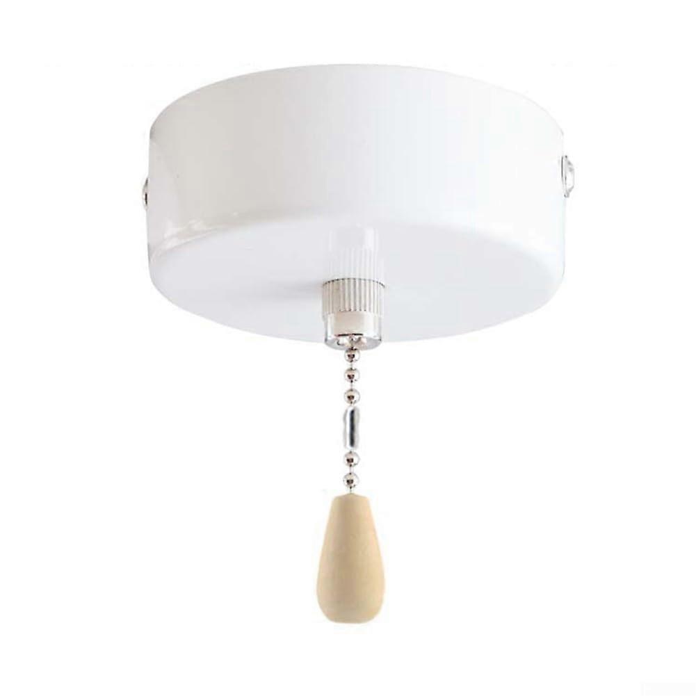 Light Pull Cord Switch Waterproof White ABS 150cm Cable 220V250V for Ceiling Pendant and Bathroom