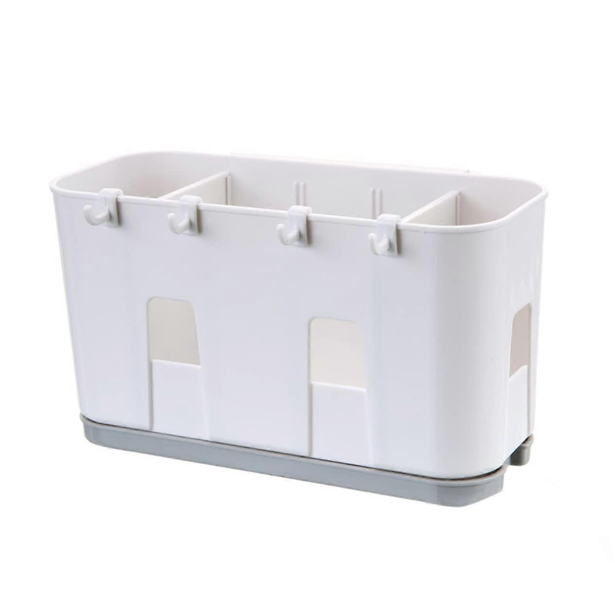 Kitchen Utensil Holder Wall Mounted MultiSection Organizer for Chopsticks and Spoons Space Saving