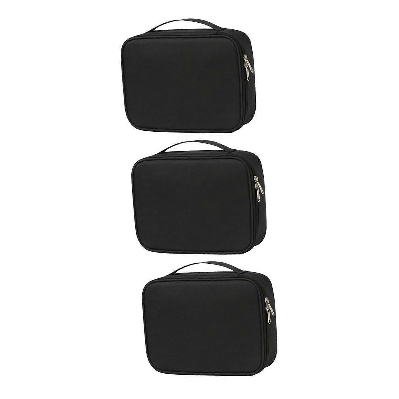 3pcs Compact Travel Electronics Organizer Cable Storage Bag for Chargers and Cords
