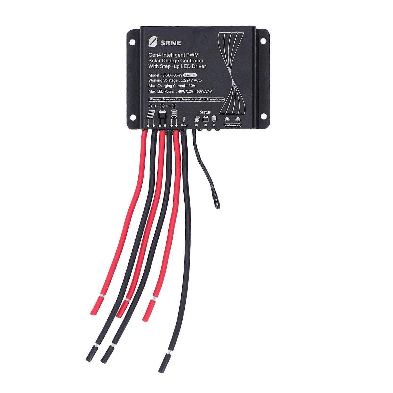 12V 24V PWM Solar Charge Controller for Lithium Battery, Efficiency Outdoor Charging