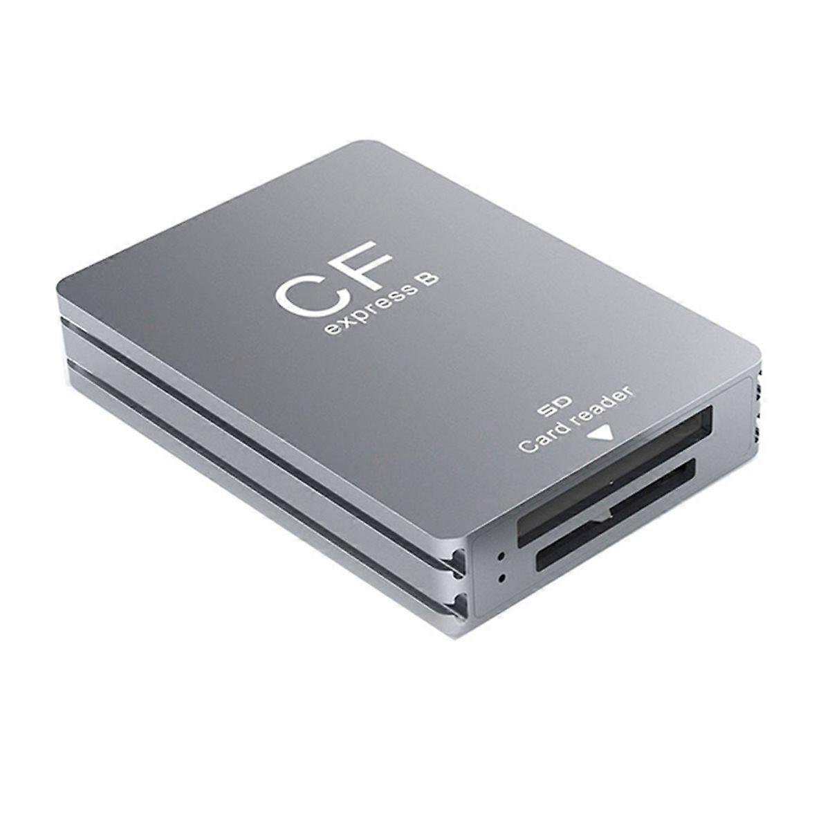 2 in 1 CFexpress Type A SD Card Reader Portable CFExpress Reader USB3.2 10Gbps Dual Slot SD Memory Card Adapter A+SD