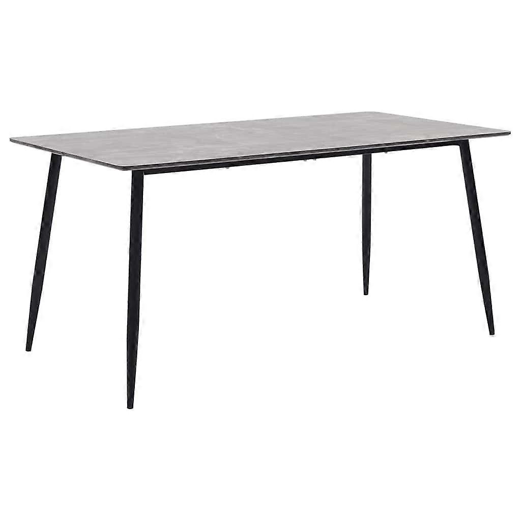 vidaXL Eettafel 160x80x75 cm MDF grijs