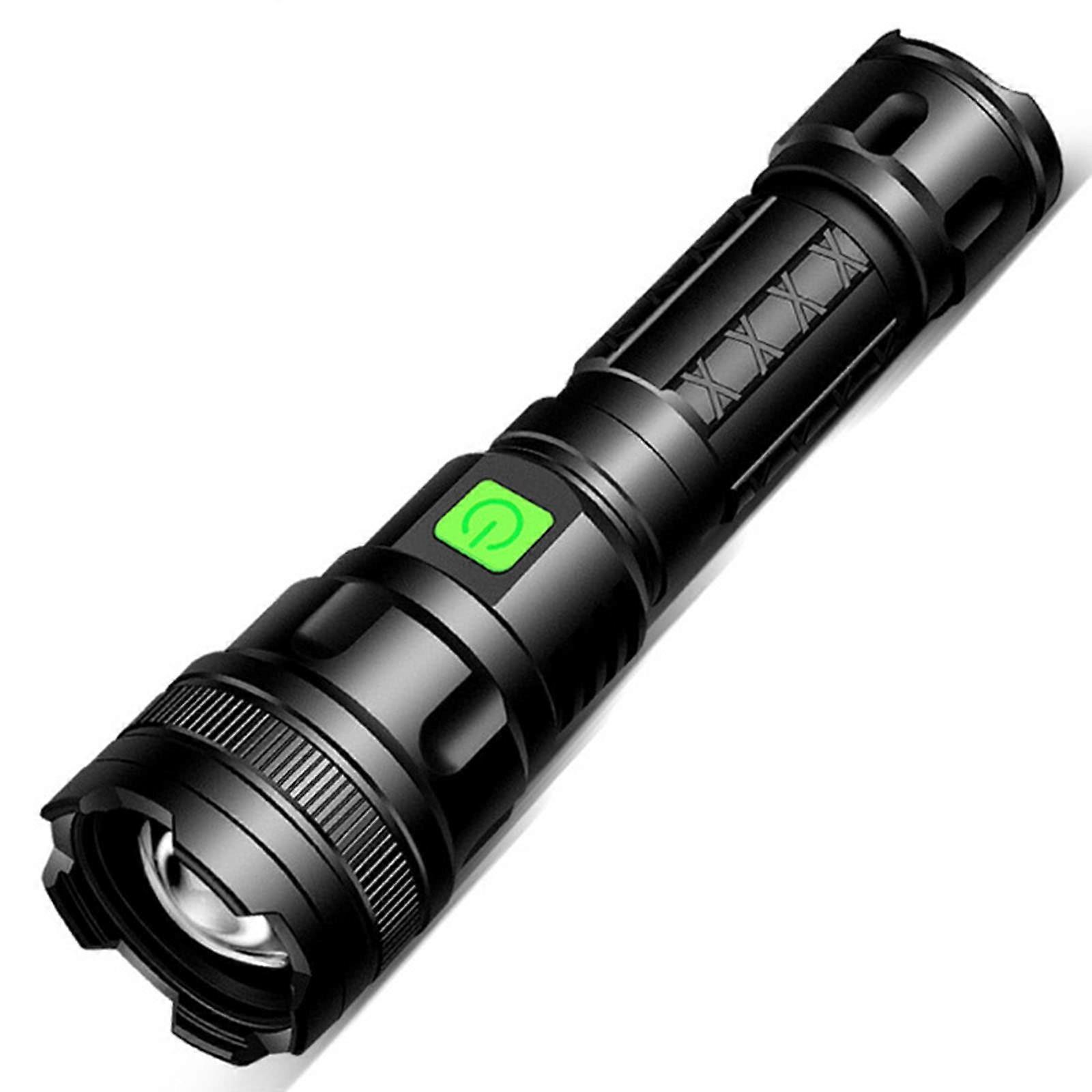 LED Tactical Flashlight  Lumen USB Rechargeable Waterproof Zoom Camping Light