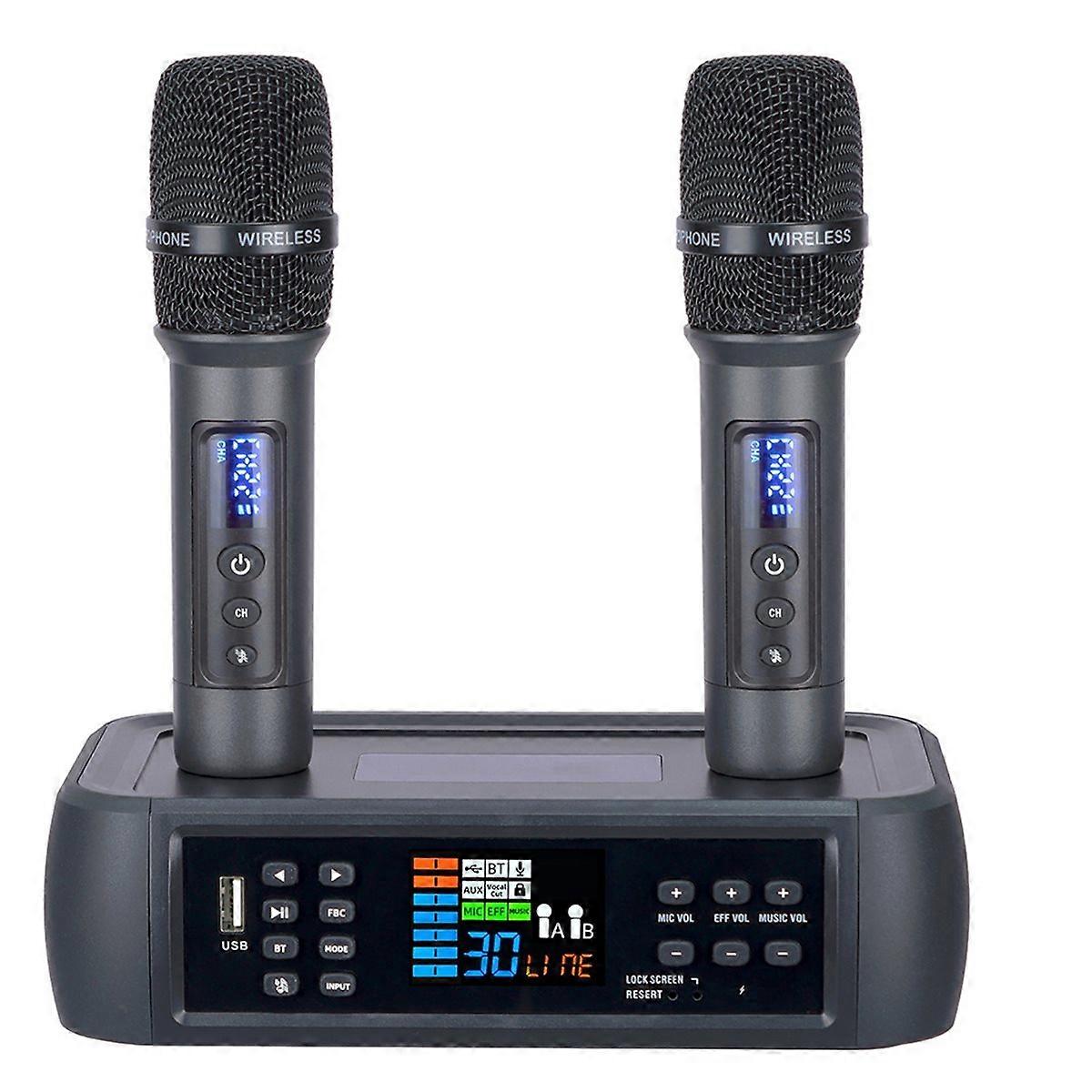 Electric Anti Whistling Reverb Bluetooth Wireless Microphone (US)