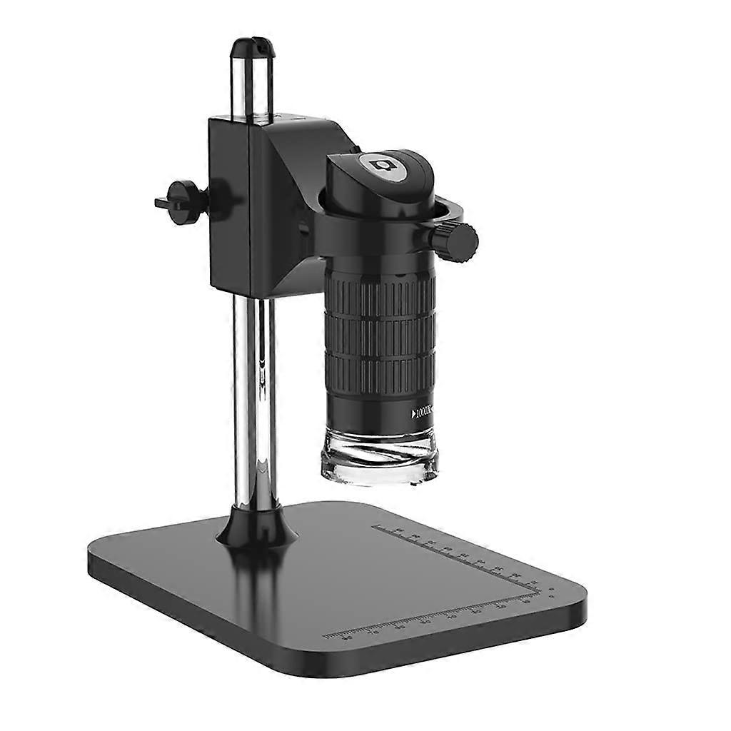 500X USB Digital Microscope with Stand, 2MP Handheld Scope Camera, Adjustable Focus, 8 LED Lights