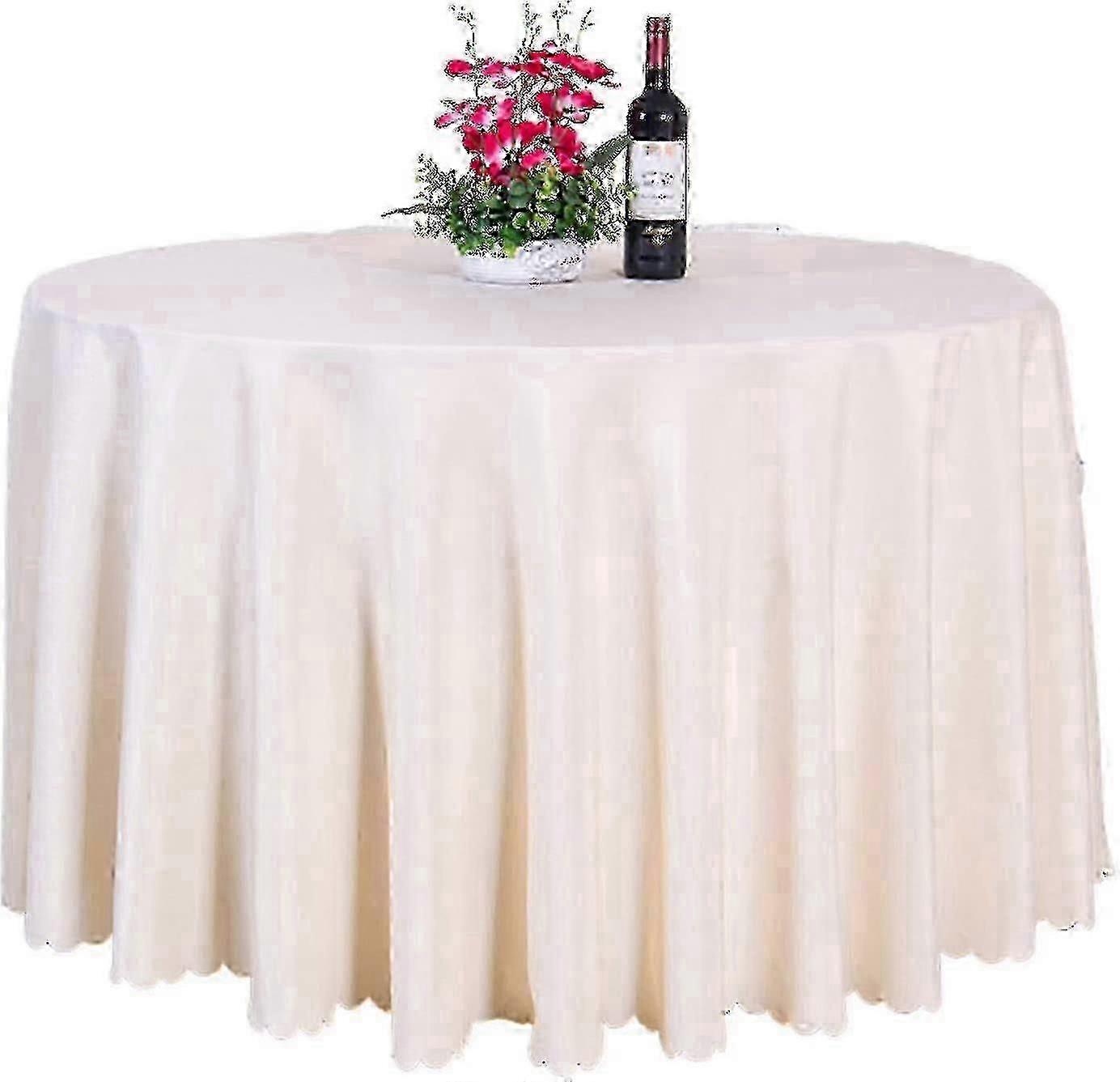 Round Solid Color Polyester Tablecloth Household Tablecloth (royal Blue) SZBUM241