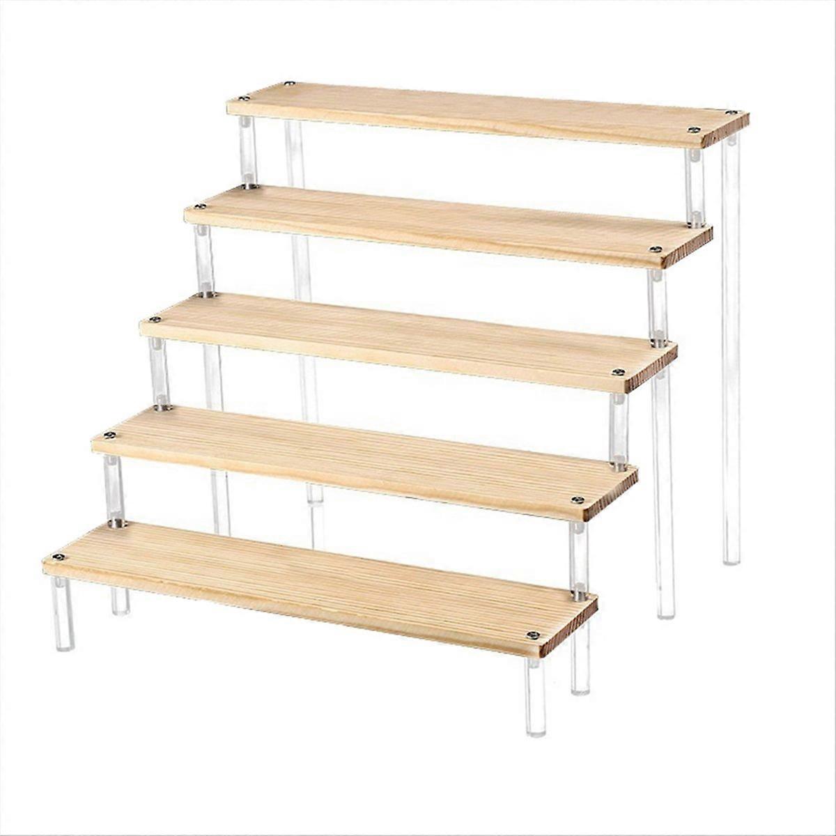 Display Stand Ladder Figure Stand Solid Wood Display Stand