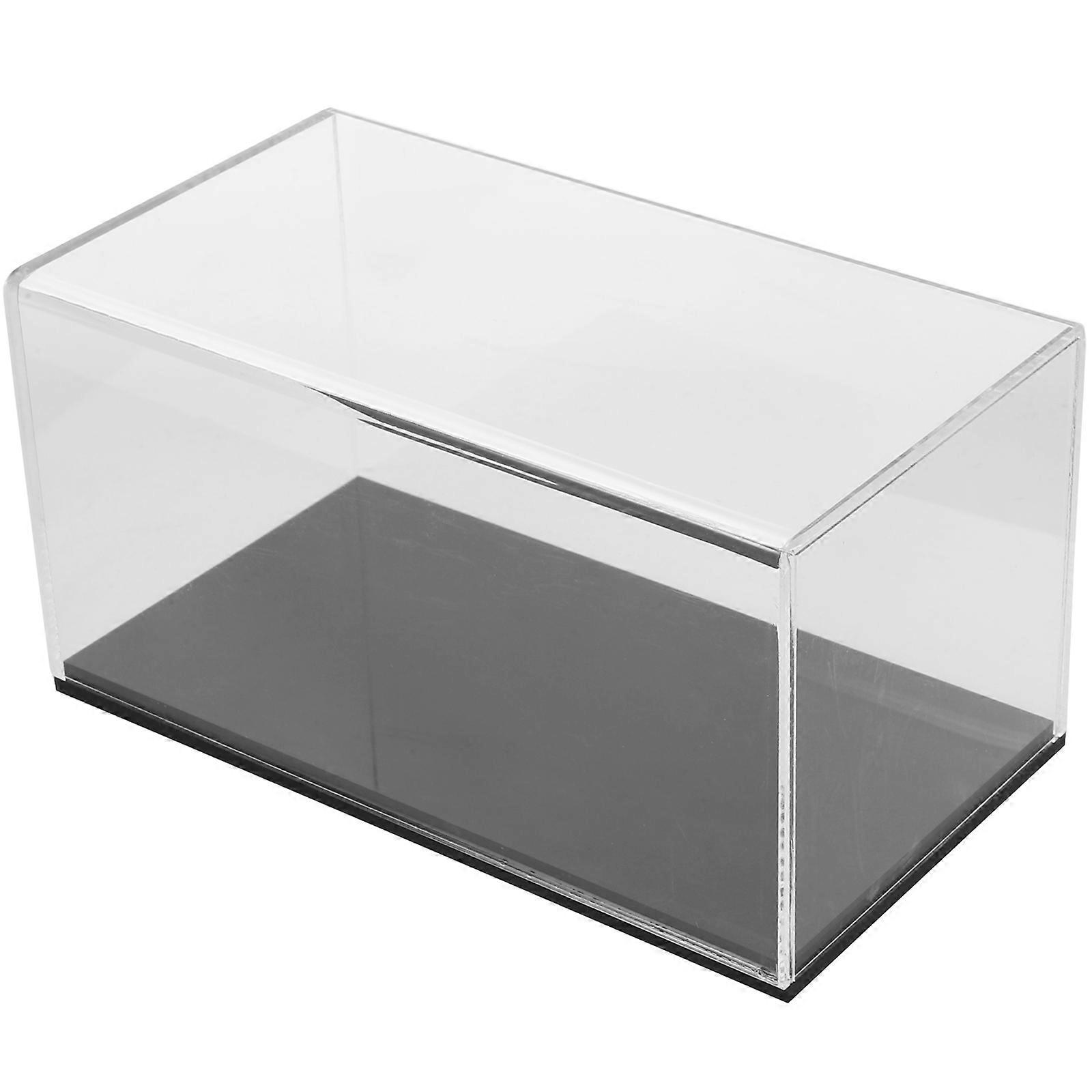 Acrylic Box Clear Display Case for Displaying 5Pcs Transparent Multi-Purpose Cases