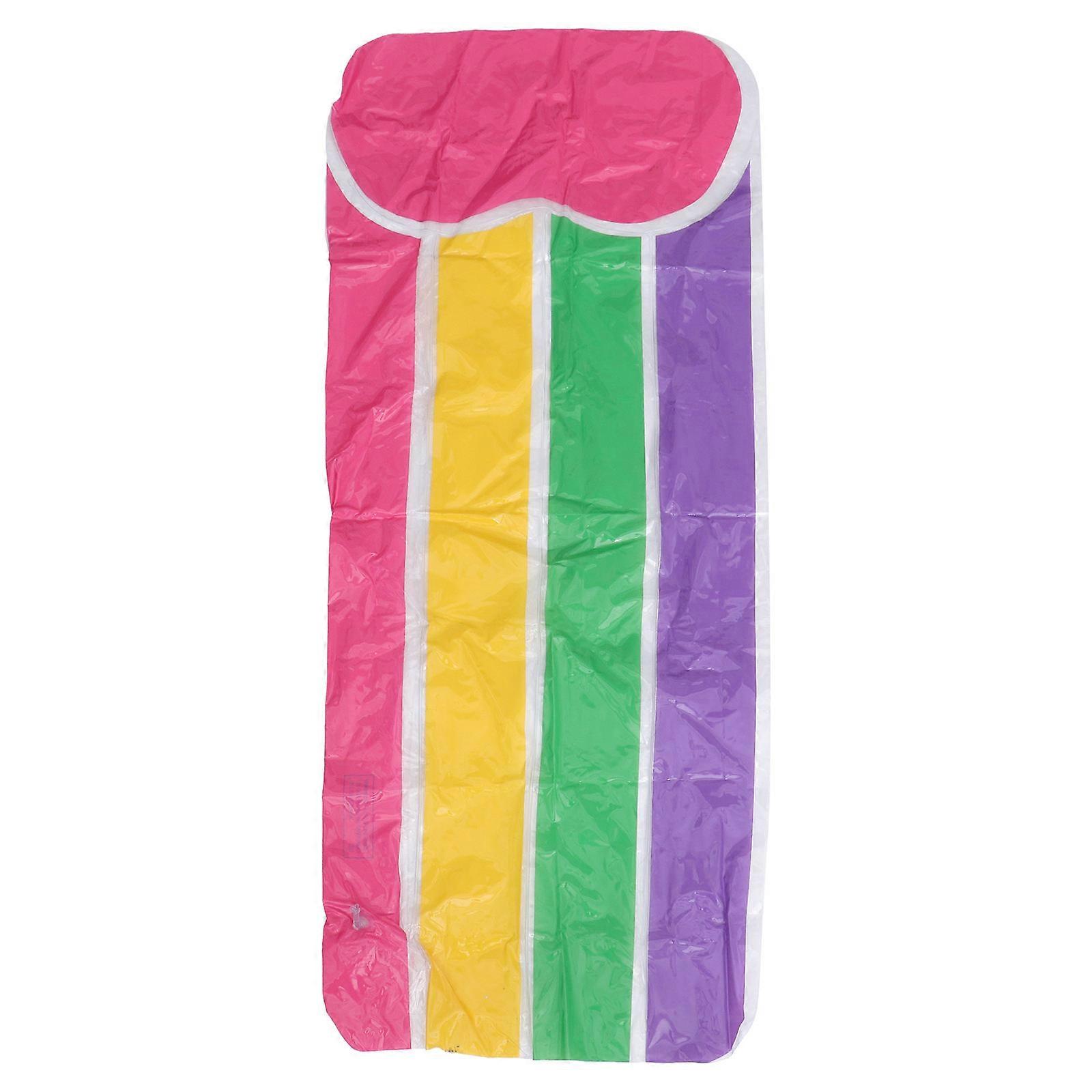 Rainbow Floating Surfboard for Swimming Use 1Pcs Creative PVC Toy