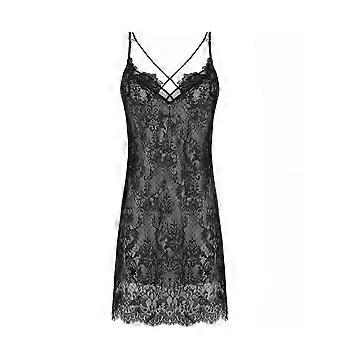 Lise Charmel Diva Glamour Nachthemd Schwarze Spitze ALJ1275