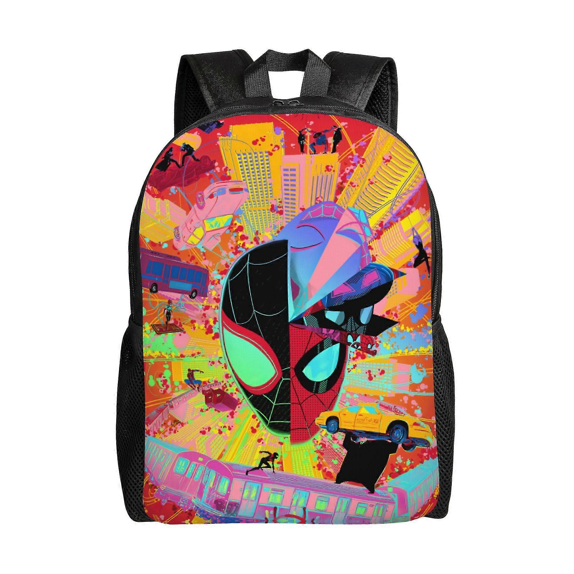 j4595 Spider Man Backpack, Adult Kids Simple Lightweight Casual Backpack for Children Student, Travel Backpack Laptop Backpack for College Work Campin