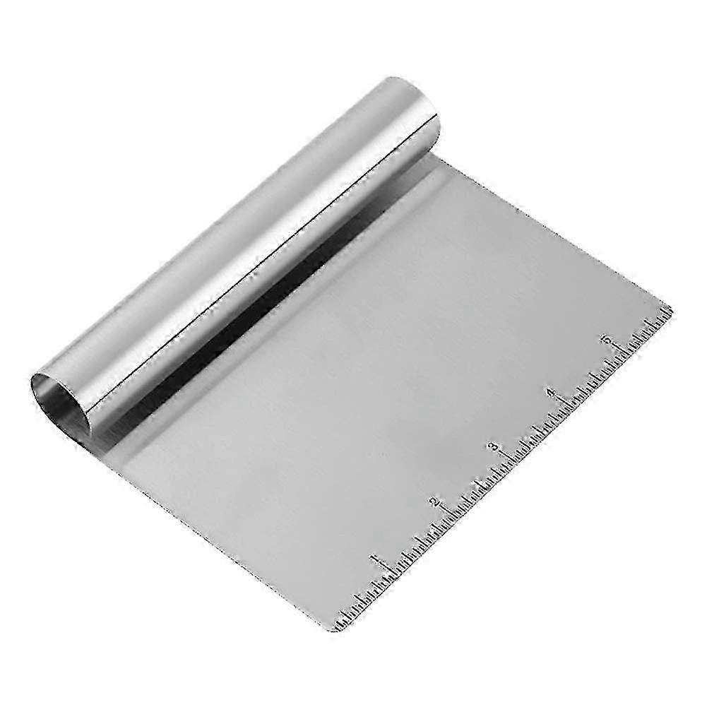 Stainless steel pastry scraper for baking