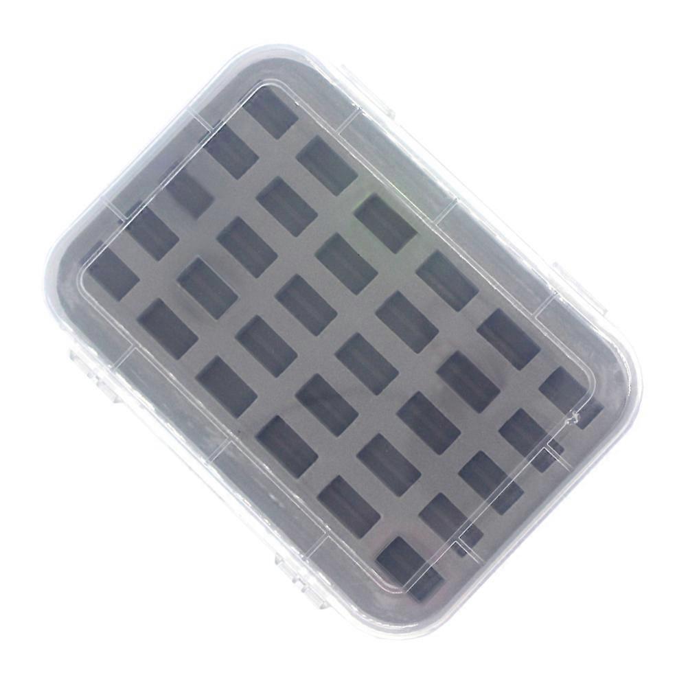 Plastic Bobbin Case with Sponge Sewing Bobbin Box for Storage 6Pcs Set