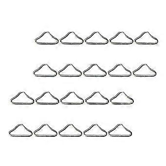 Triangle Ring Trampoline Triangle Rings for Trampoline Use 80Pcs Silver