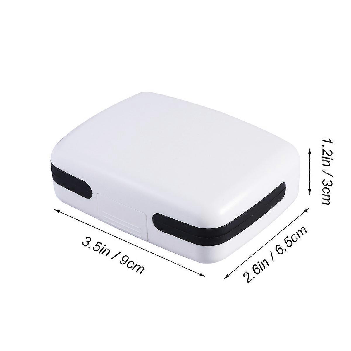 Hearing Aid Protective Case for with Hard Shell White Carry Case
