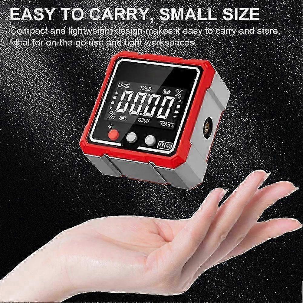 Angle ruler with magnetic meter digital display