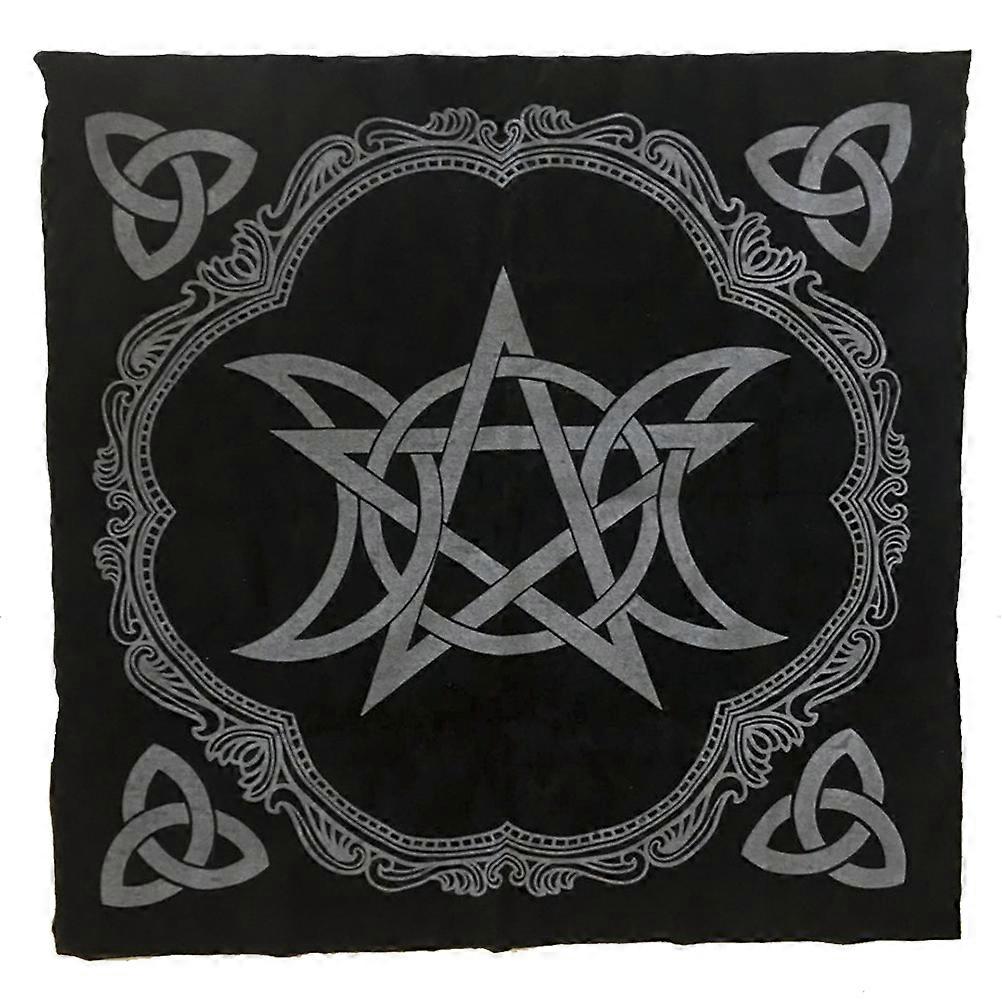 Tarot Board Game Tablecloth with Five-Pointed Star Pattern 2Pcs