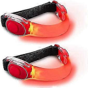 Led Armband, 2pcs Elastic Led Flashing Light Safety Night Sports Gear Bands For Adults Outdoor Activities And Exercise