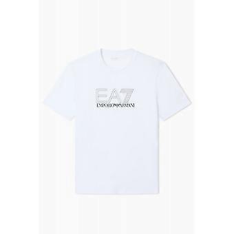 Men's EA7 Emporio Armani Ea7 | Emporio Armani 7m001307 Af10375 Visibility Contrast Logo Half Sleeve T-shirt