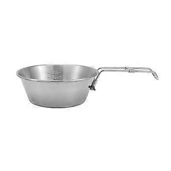 Faltbare 300-ml-Edelstahlschüssel für den Outdoor-Bereich – ideal zum Beheizen, Picknicken, Grillen und als Reisschüssel – hitzebeständig, rutschfest und multifunktional für Camping