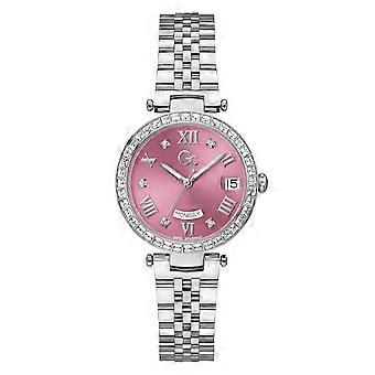 Gc Flair Crystal Ladies Silver Tone Watch Z01024L3 | Acotis